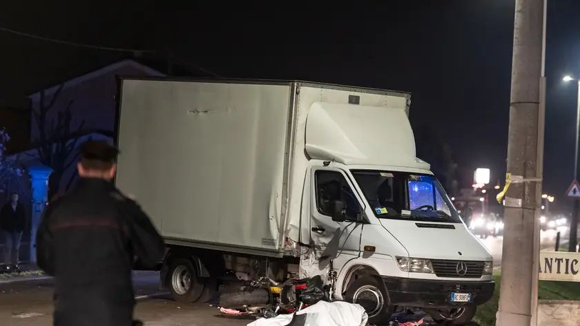 Ospedaletto Euganeo (PD), 25 marzo 2019 Incidente mortale in SR10 a Ospedaletto ph. Zangirolami Nella foto: