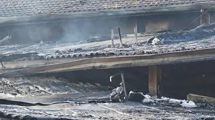 BARON - AGENZIA BIANCHI - PADOVA - INCENDIO AL RISTORANTE "LA MULATA", BRUSEGANA
