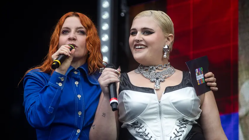 Noemi con Big Mama durante il concerto del Primo Maggio di Cgil, Cisl e Uil per la Festa dei Lavoratori, al Circo Massimo, Roma, 01 maggio 2024. ANSA/ANGELO CARCONI