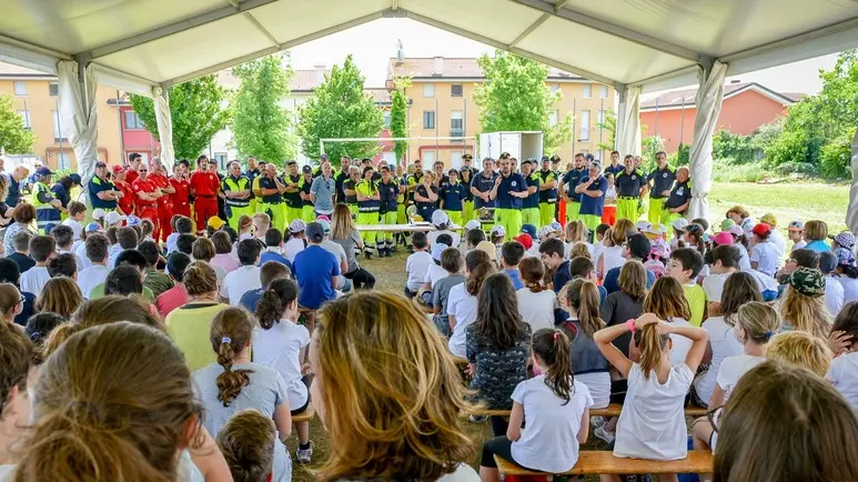 BELLUCO ph. Zangirolami Pozzonovo (PD) 26.05.2018 La sindaca Arianna Lazzarini candidata a Ministro dello stato italiano alla manifestazione della Protezione Civile, Nella Foto: panoramica della Manifestazone