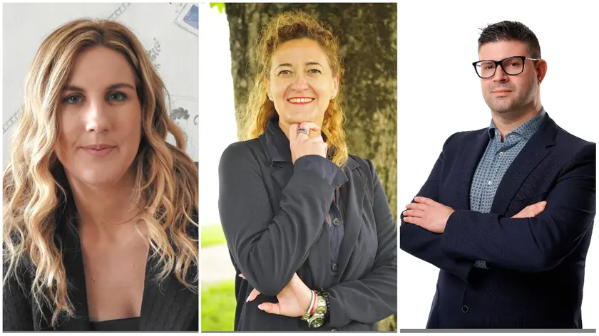 Da sinistra Sofia Borile, Lisa Bregantin e Alberto Bortolotto