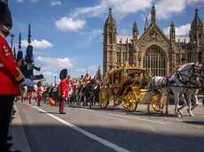epa11483684 A handout photo made available by the Ministry of Defence (MOD) of the King’s carriage escorted by The Sovereign's Escort of The Household Cavalry Mounted Regiment as he arrives at Westminster Palace, during the State Opening of Parliament in London, Britain, 17 July 2024. King Charles III delivered the King's Speech at Parliament to announce British Prime Minister Sir Starmer's plans for Britain. EPA/SERGEANT ROB KANE / MOD HANDOUT MANDATORY CREDIT: MOD/CROWN COPYRIGHTHANDOUT EDITORIAL USE ONLY/NO SALES