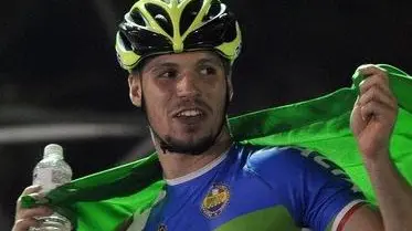 Riccardo Passarotto con i colori azzurri della nazionale