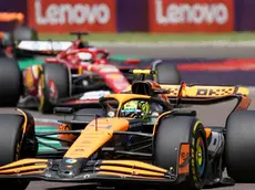 Lando Norris of England and McLaren MCL38 Mercedes drive on track during Race of the Formula 1 Gran Premio del Made in Italy e dell’Emilia-Romagna at Enzo e Dino Ferrari Circuit on May 19 2024 in Imola, Italy. ANSA/DANILO DI GIOVANNI