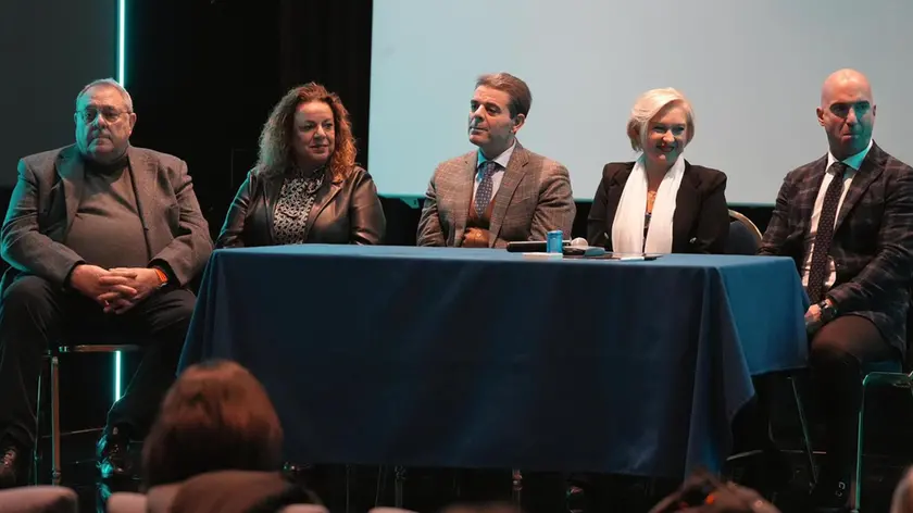 Da sinistra a destra Giancarlo Buja, Cristina Borile, Federico Barbierato, Isabella Biffi, Walter Poli