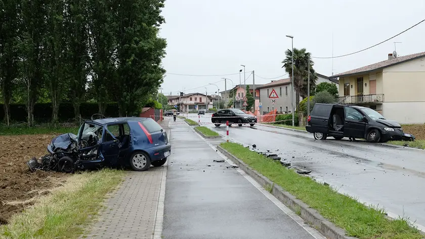 L'incidente di Cittadella (foto Piran)