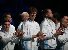 ++ RPT WITH CORRECT TITLE ++ Jannik Sinner at Davis Cup in Bologna/ 15 settembre 2024 ANSA/MAX CAVALLARI