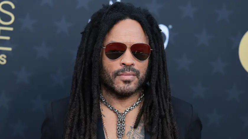 epa11077780 US singer Lenny Kravitz attends the 29th Critics Choice Awards at The Barker Hangar in Santa Monica, California, USA, 14 January 2024. EPA/ALLISON DINNER