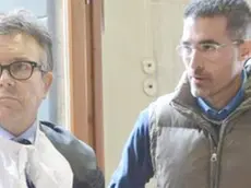 Walter Onichini (a destra) con il difensore, l’avvocato Ernesto De Toni, durante il processo d’appello