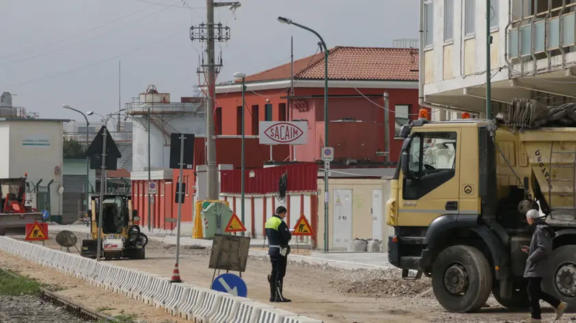 Foto Agenzia Candussi/ Mion/ Marghera, via Righi/ Incidente sul lavoro presso la ditta Sacaim