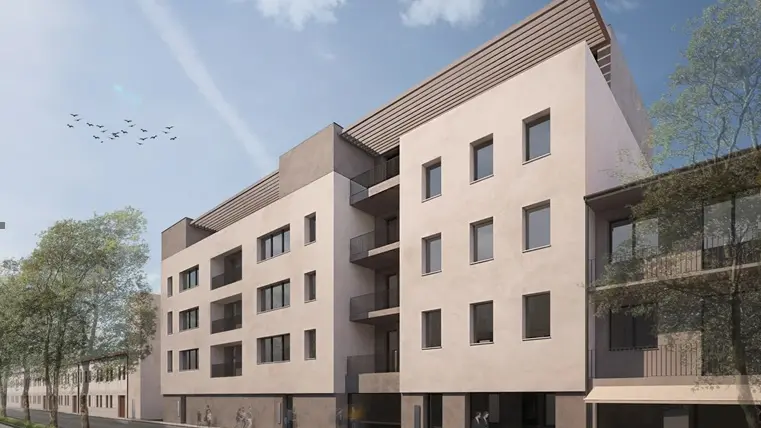 Il rendering del nuovo palazzo di via San Girolamo