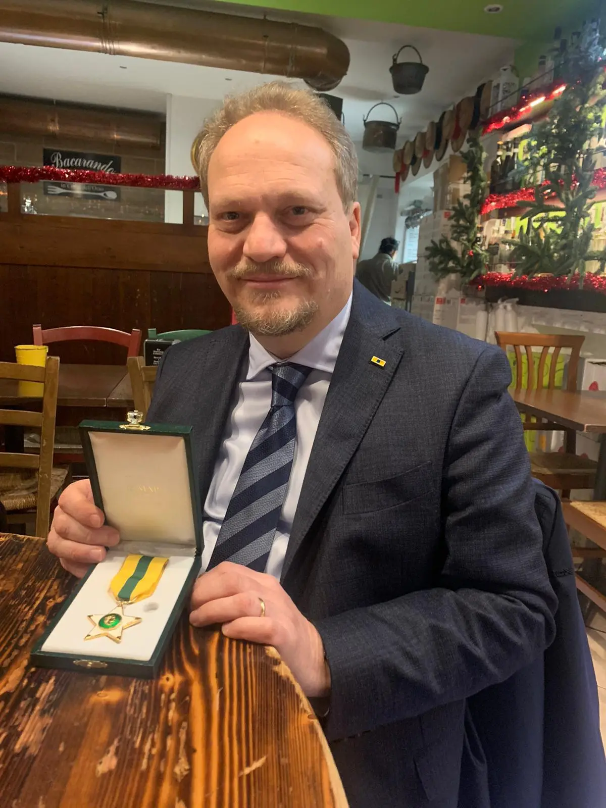 Adriano Scandellari Responsabile Enel Green Power (EGP) Hydro supporto tecnico specialistico con la stella al merito per il lavoro