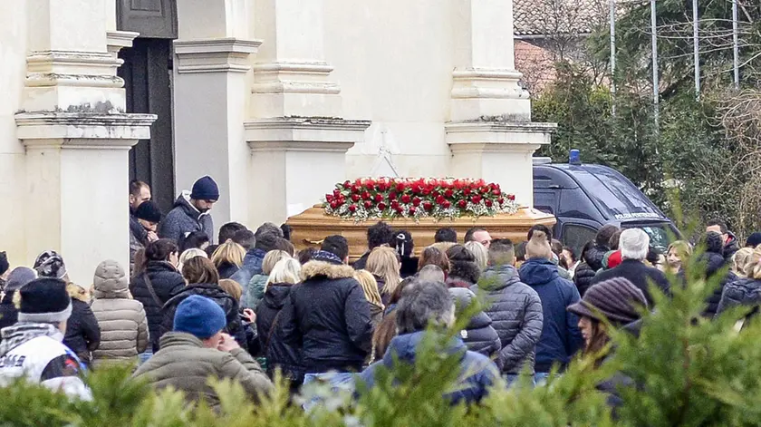 Il funerale di Albano Cassol