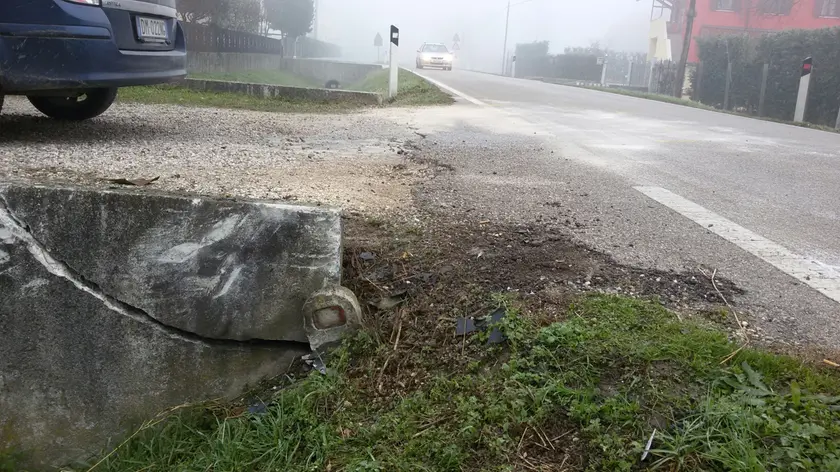 Il luogo dell'incidente a Bovolenta