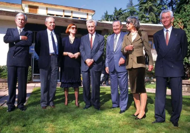 La famiglia Marzotto: Paolo è il primo a sinistra