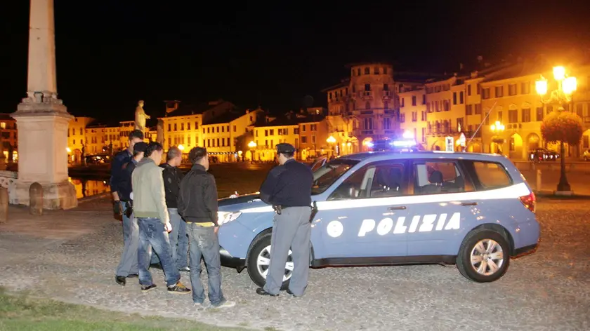 La polizia in Prato della Valle