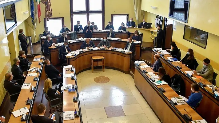 VENEZIA 21-10-2020.FOTOATTUALITA'. PALAZZO FERRO FINI. INSEDIAMENTO NUOVI CONSIGLIERI IN SURROGA E PRESENTAZIONE PROGRAMMA LEGISLATURA PRESIDENTE LUCA ZAIA.