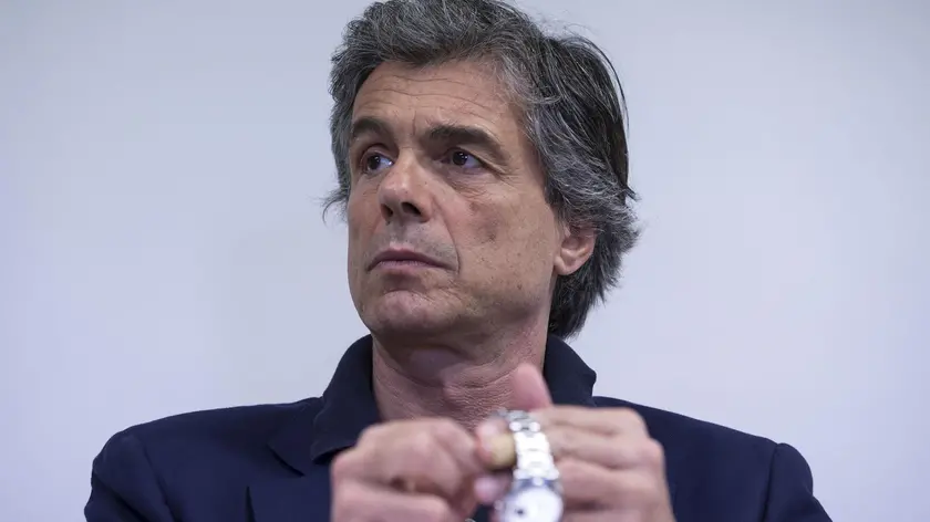 Il candidato sindaco di Roma Alfio Marchini a Confartigianato, 30 maggio 2016 a Roma. ANSA/MASSIMO PERCOSSI