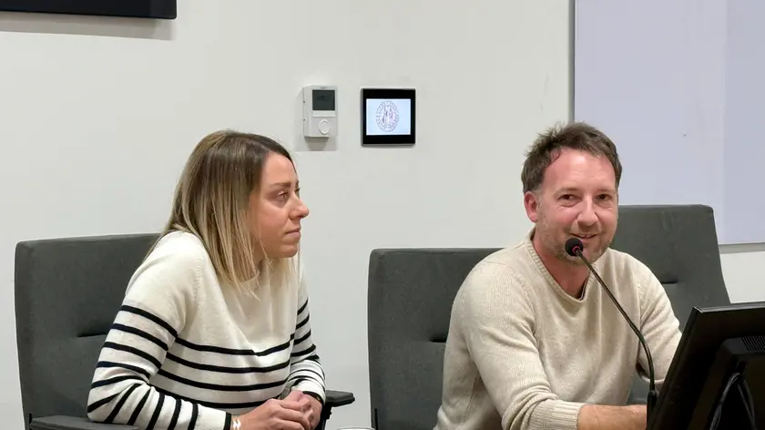 Federica e Matteo Zandali, genitori di Lavinia