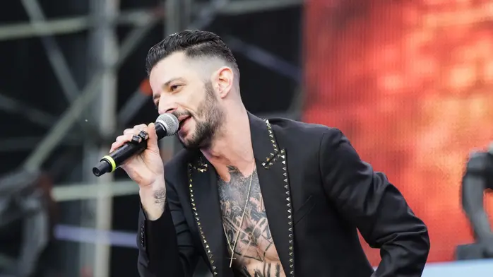 01/05/2015 Roma. Piazza San Giovanni, il concertone del Primo Maggio organizzato dai sindacati, nella foto il rapper Nesli