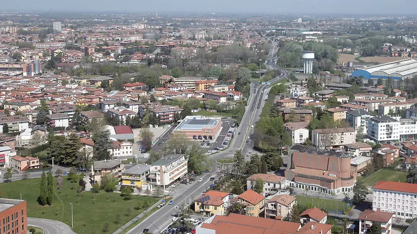 Una veduta aerea del centro di Padova