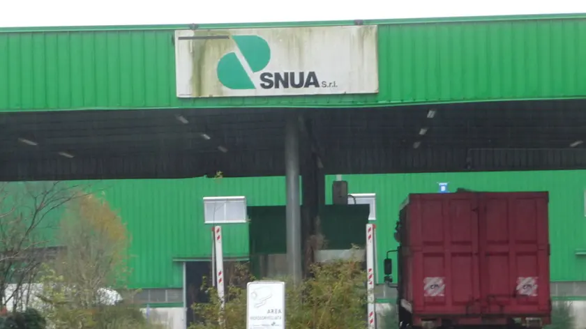 L'ingresso dell'azienda Snua, nel Pordenonese