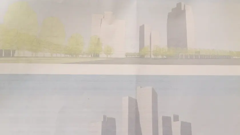 Un rendering dei nuovi grattacieli a San Lazzaro