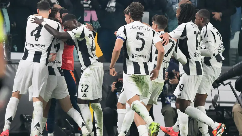 juventus' Kenan yldiz jubilates after scoring the gol (2-0) during the italian Serie A soccer match Juventus FC vs Torino FC at the Allianz Stadium in Turin, Italy, 9 november 2024 ANSA/ALESSANDRO DI MARCO