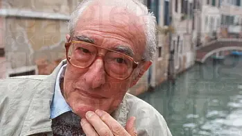 Paolo Barbaro (aka Ennio Gallo), Italian Writer, in Venice. 1997