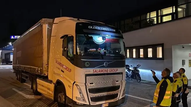 Un camion dell'azienda Finesso