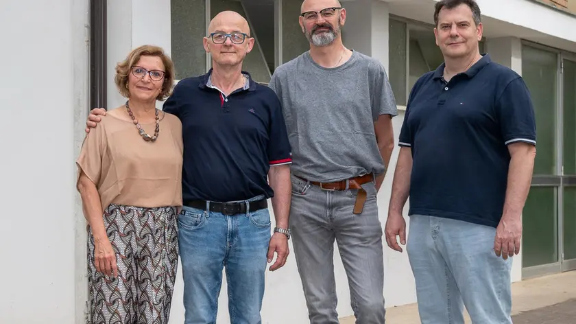 Da sinistra Susanna Lazzarin, Massimo Rossi, Francesco Bottaro e Aristide Bergamasco