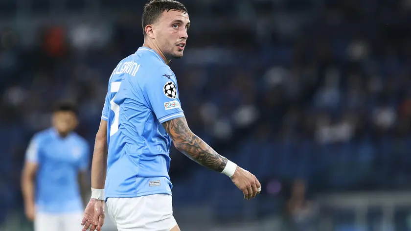 Luca Pellegrini of Lazio looks on during the UEFA Champions League, Group E football match between SS Lazio and Atletico Madrid on September 19, 2023 at Stadio Olimpico in Rome, Italy, ANSA/FEDERICO PROIETTI