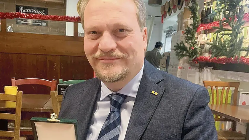 Adriano Scandellari in un momento felice