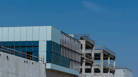 Monselice (PD), 18 aprile 2019. Visita e presentazione cantiere Agrologic. Nella foto: il gigantesco edificio lavorazione carni.