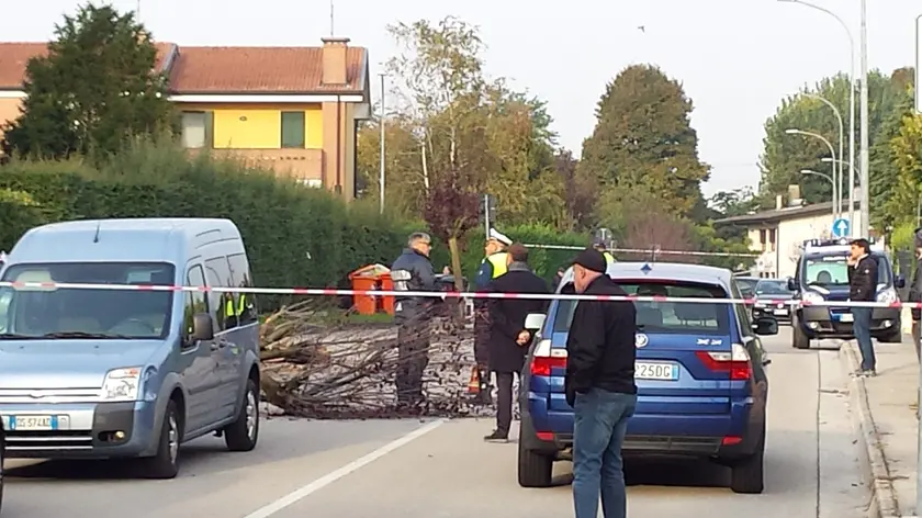 Il luogo dello scontro tra polizia e malviventi