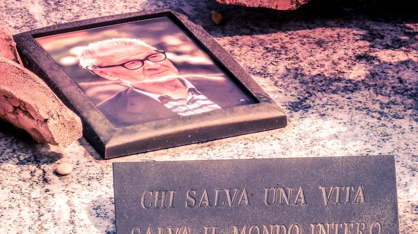 Maserà (PD), 8 agosto 2018. Vedute e luoghi simbolo di Maserà e Bertipaglia. Nella foto: la tomba di Giorgio Perlasca.