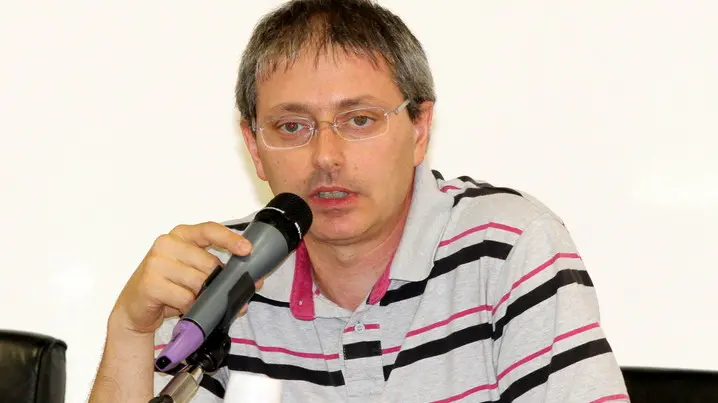 Belluco Elezione del Presidente del Parco Colli. Nella foto: l'intervento del neo presidente. ph. Zangirolami Elezioni del presidente del Parco Colli
