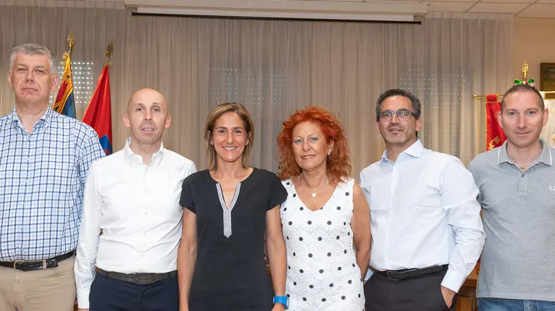 Monselice (PD), 18 giugno 2019. Presentazione nuova giunta del comune di Monselice. Nella foto: la giunta.