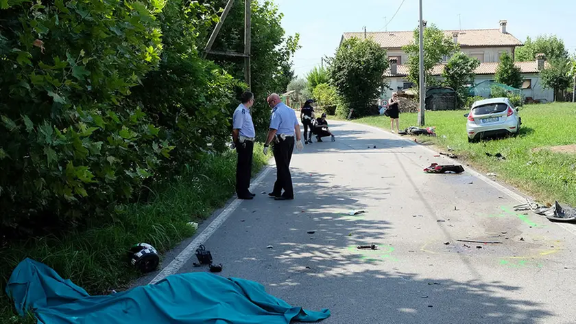 POLETTO - FOTO PIRAN - GAZZO - INCIDENTE MORTALE GAIANIGO