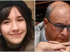 Giulia Cecchettin e a fianco il ministro dell'Istruzione Giuseppe Valditara