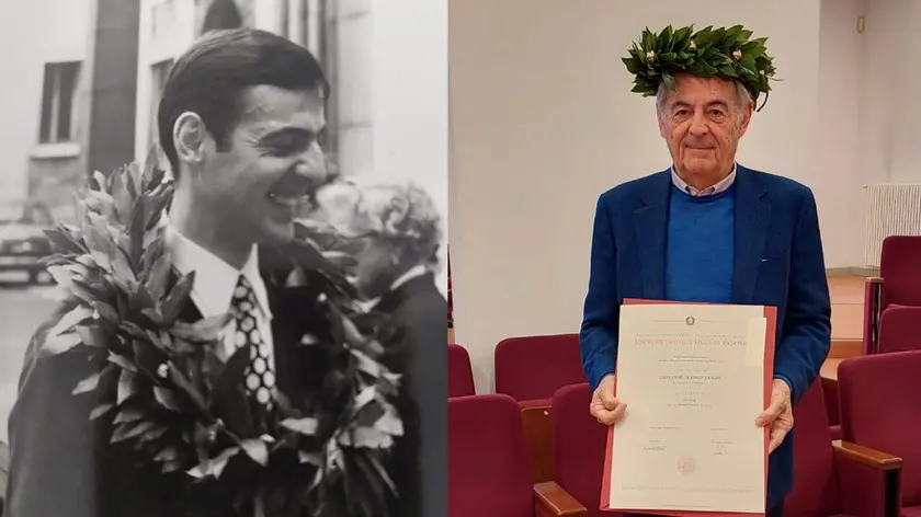 Ieri e oggi: le due lauree di Giovanni Franco Zanon