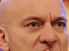 Claudio Bisio al Teatro degli Arcimboldi durante la presentazione della nuova edizione di Zelig stamani 11 gennaio 2011 a Milano. ANSA/DANIEL DAL ZENNARO