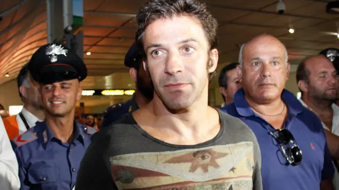 Alessandro Del Piero all'aeroporto Marco Polo.