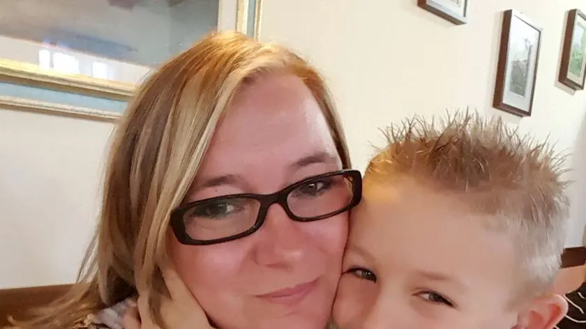 Mamma Sofia con il piccolo Francesco Pietro Tortorelli