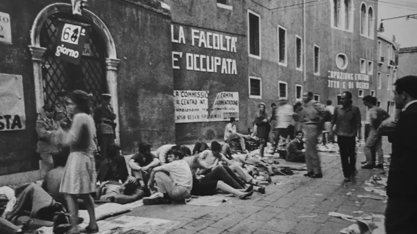 Interpress/M.Tagliapietra Venezia.- Inaugurazione Mostra IUAV Tolentini. 1968 IUAV 2018. A 50 anni dal movimento del 68.