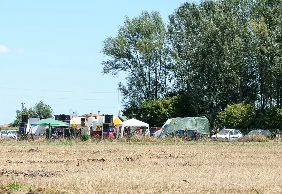 Monselice (PD), 16 luglio2017. Rave party in via Fonda Nella foto: