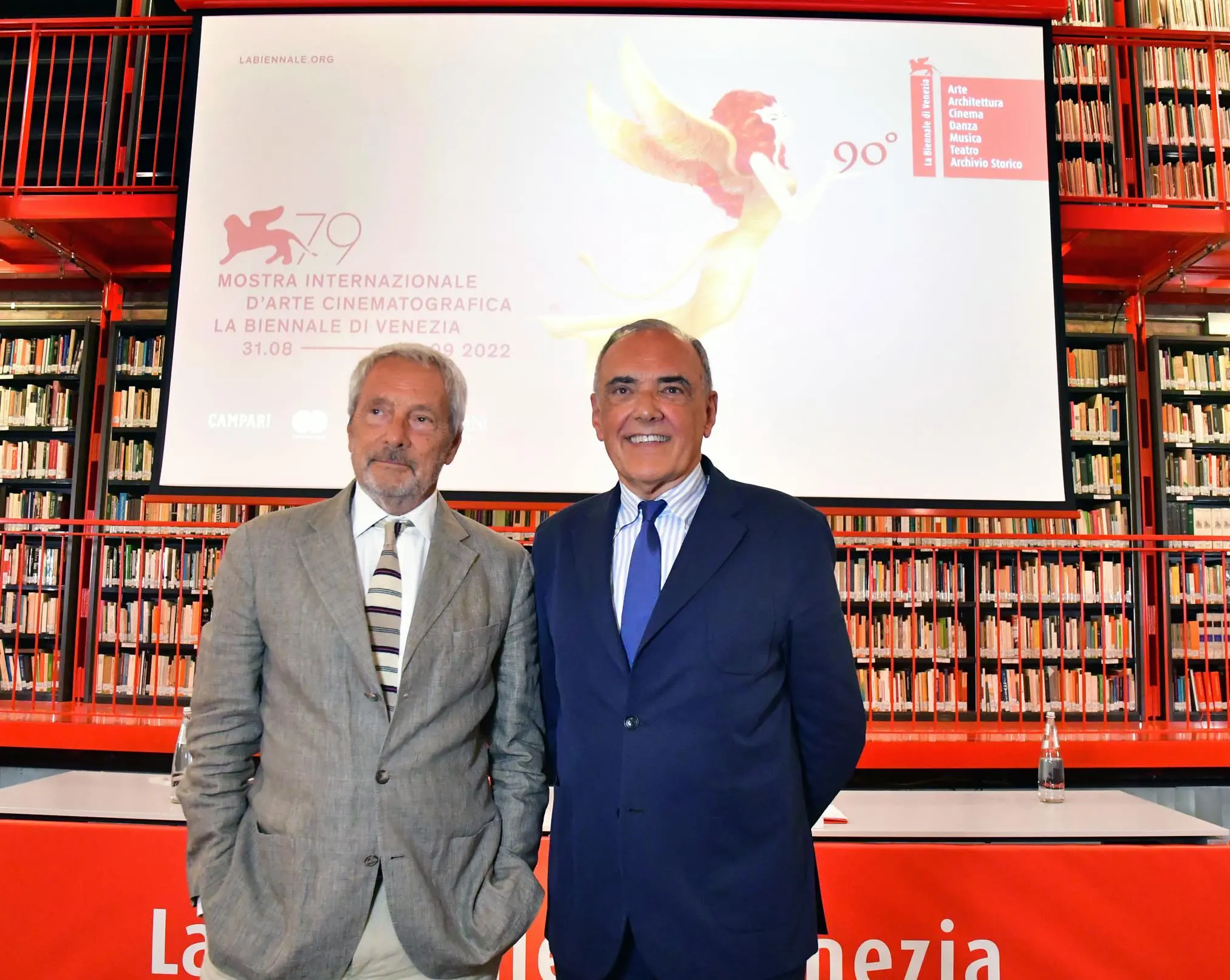 Il presidente Roberto Cicutto e il direttore Alberto Barbera (Interpress)