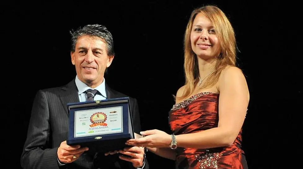 Luciano Pareschi in occasione di una premiazione