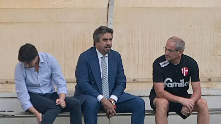 BARON.PRIMO ALLENAMENTO MUTTI NUOVO ALLENATORE CALCIO PADOVA.secco, penocchio e mutti