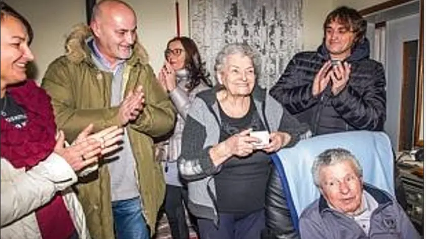 Un momento della visita